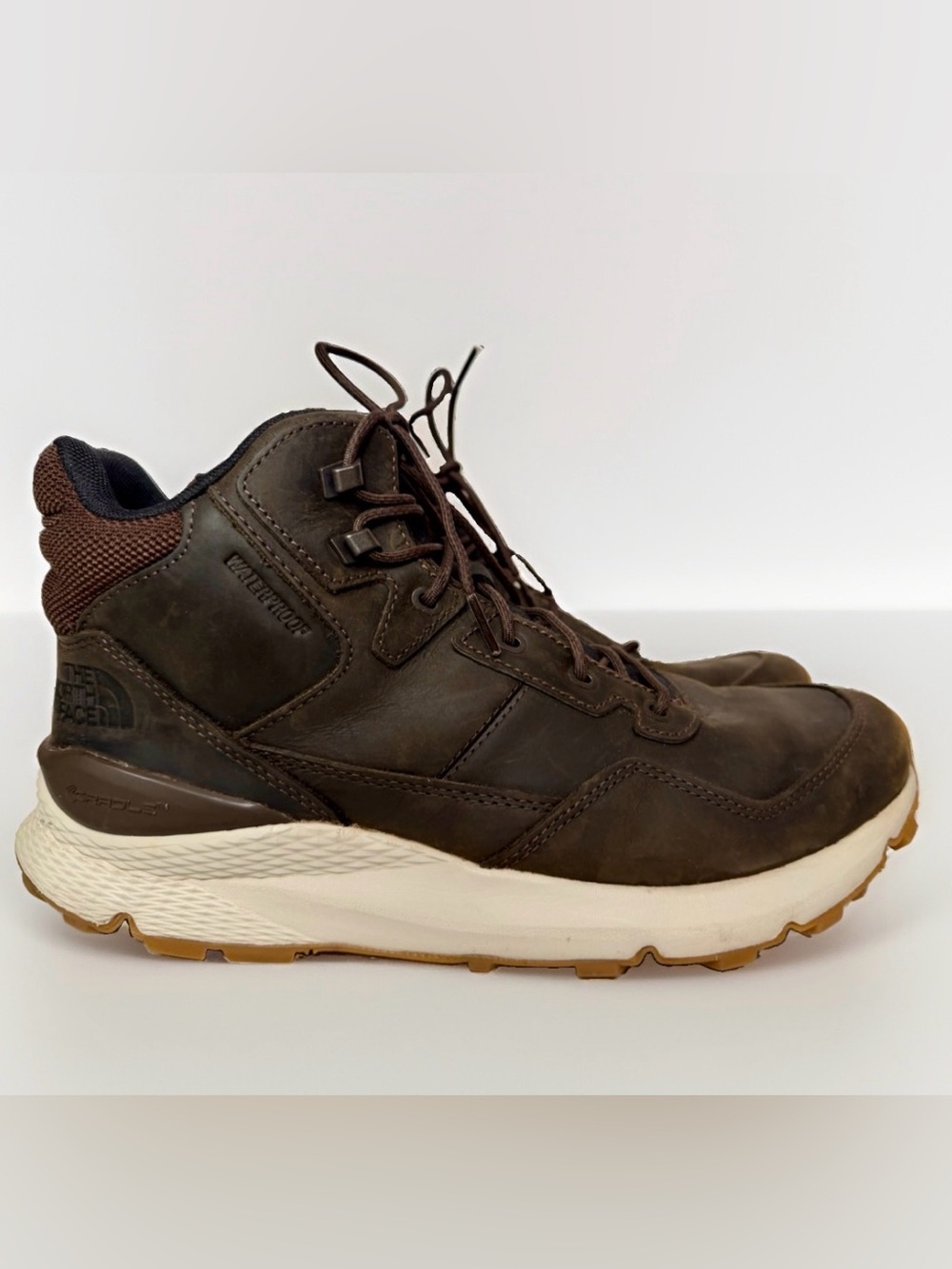 The North Face Men's Vals II Mid Leather Waterproof Boots Black Size 10.5